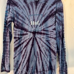 Huf Worldwide long sleeve tie die shirt